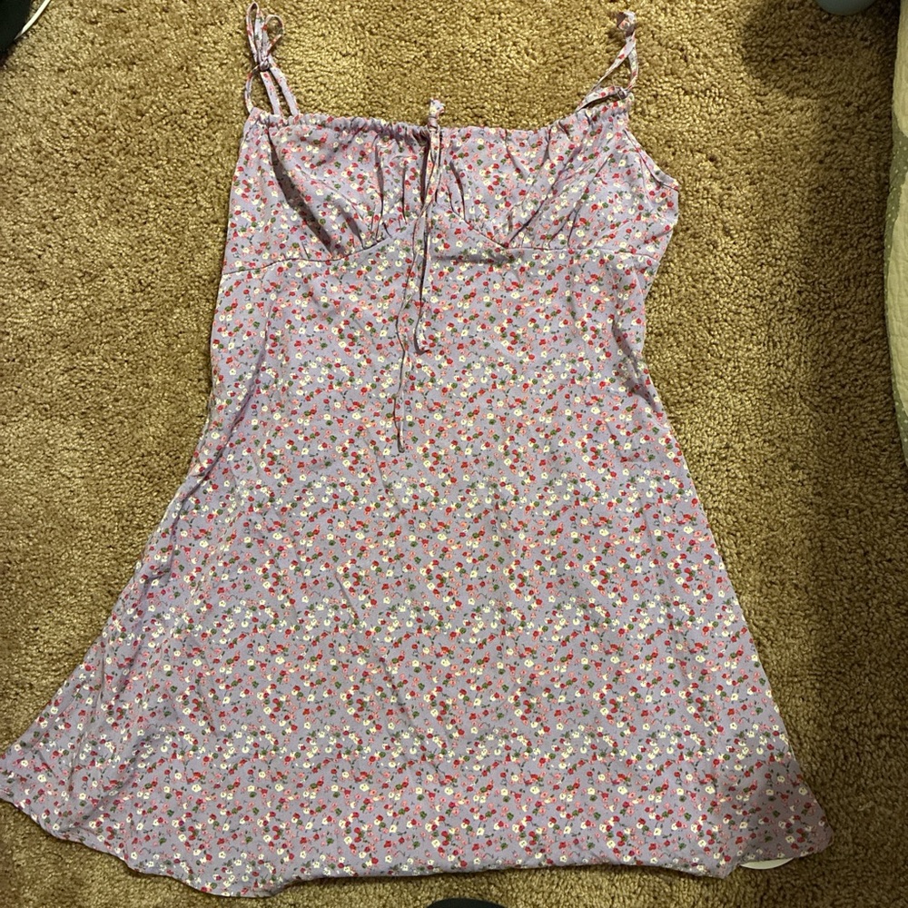 SHEIN Lilac Floral Dress